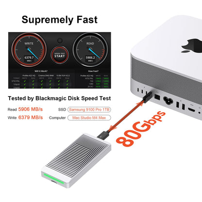 Qwiizlab 팬리스 80Gbps NVMe 외장 케이스 ES41TR USB4 M.2 5번 사진