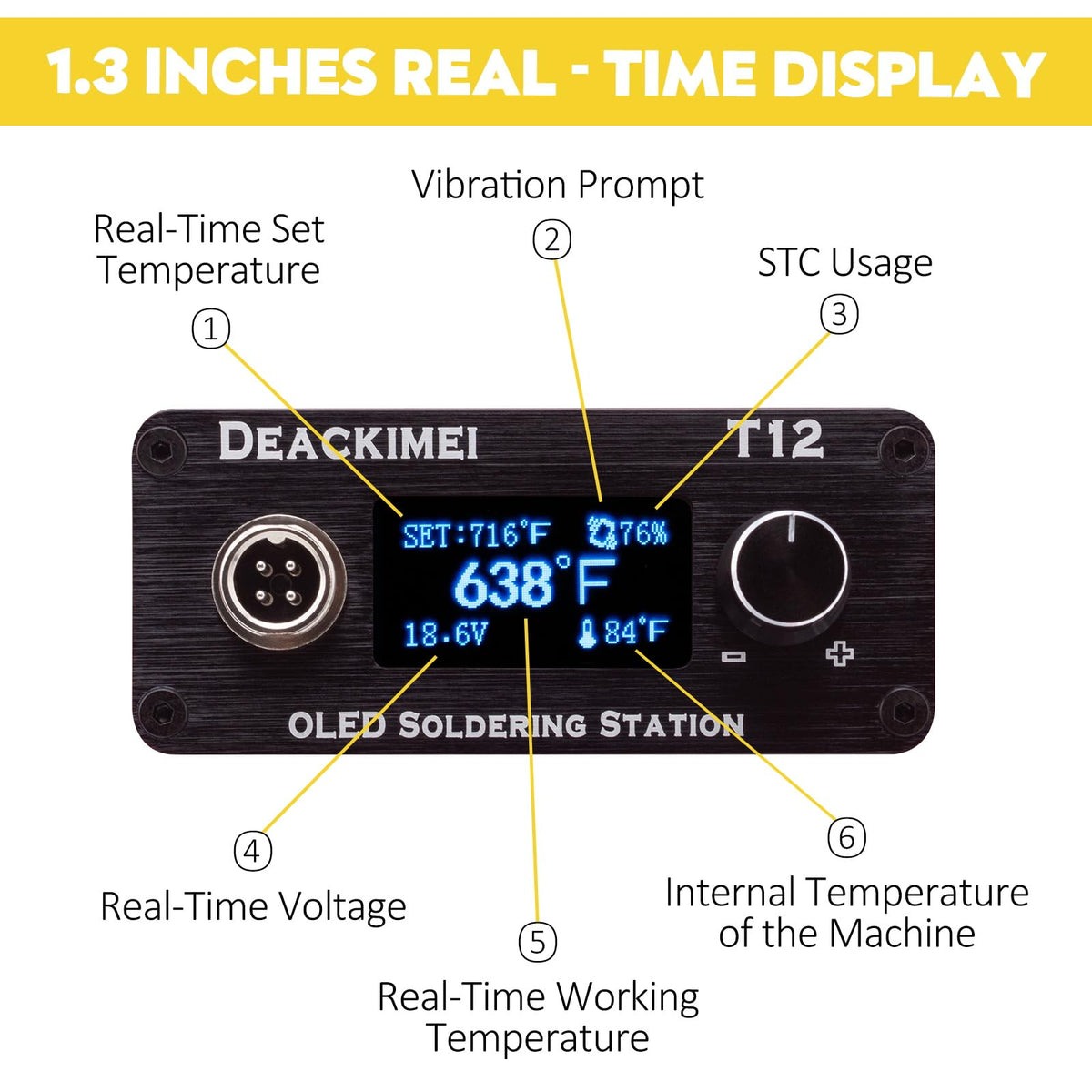 Deackimei 무선 납땜 인두 스테이션 Dewalt 20V Max 호환 6번 사진