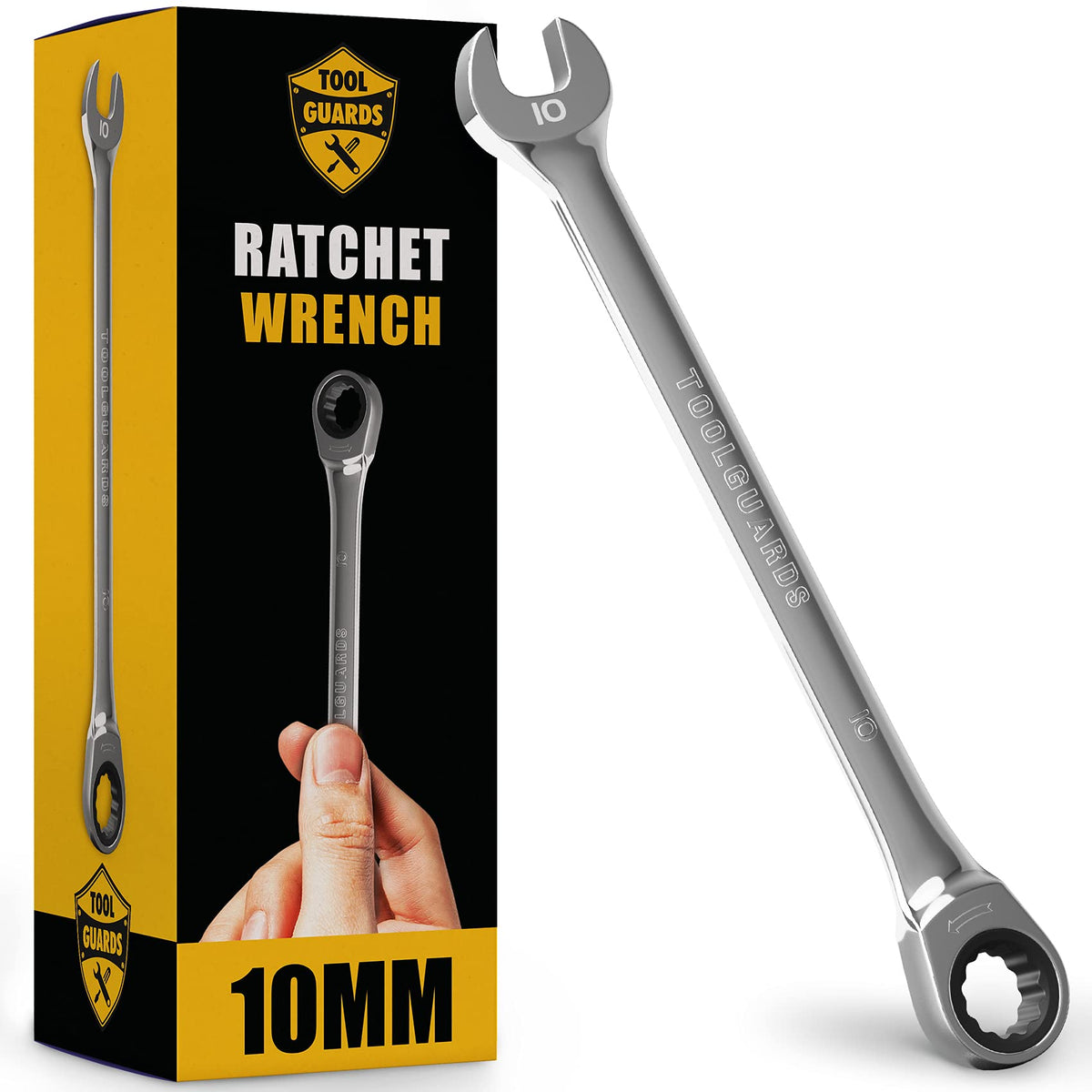 TOOLGUARDS 슬림 프로파일 라쳇 렌치 크롬 바나듐강 자동차 수리 배관용 11번 사진