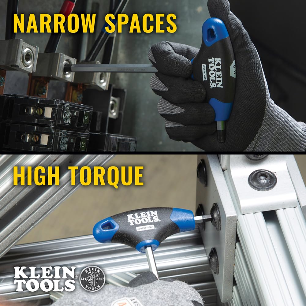 KLEIN TOOLS JTH68M T-핸들 육각 렌치 세트 9인치 10종 더블엔드 6번 사진