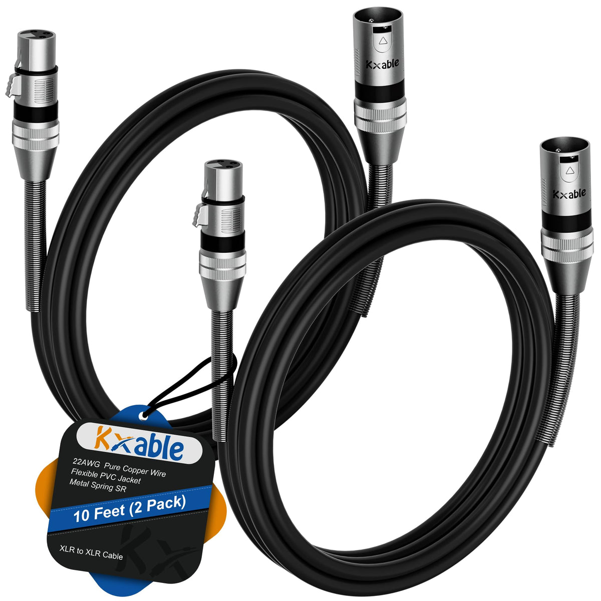 Kxable XLR 마이크 케이블 22AWG 순동선 고밀도 구리 브레이드 차폐 13번 사진