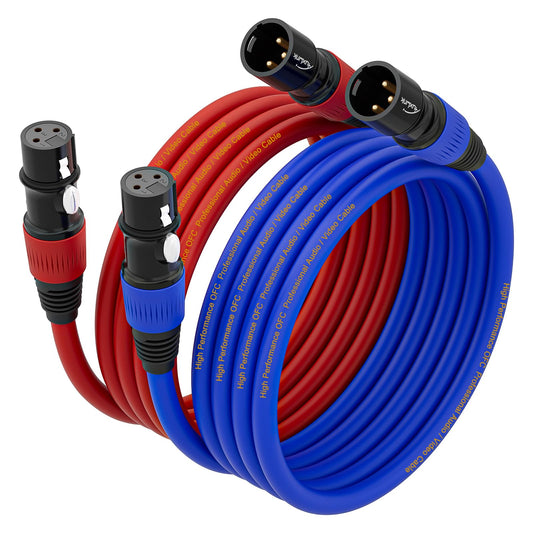 AuxLink XLR 마이크 케이블 3핀 균형 연결 1팩 2팩 1번 사진
