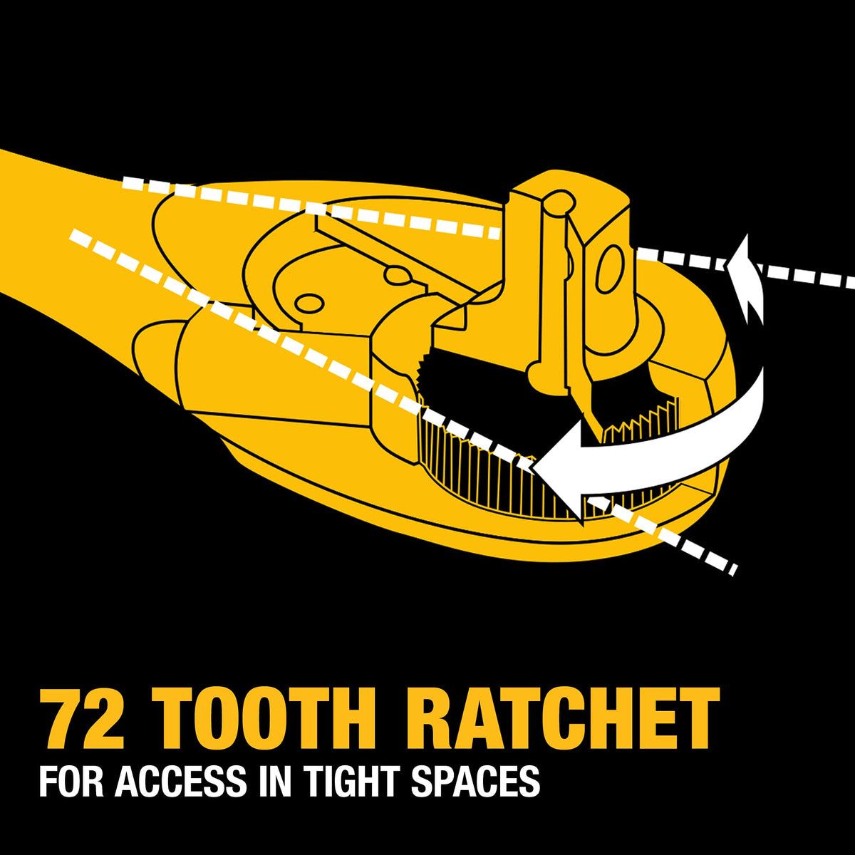 DEWALT 메카닉 툴 키트 및 소켓 세트 72tooth 라쳇 5도 회전각 4번 사진