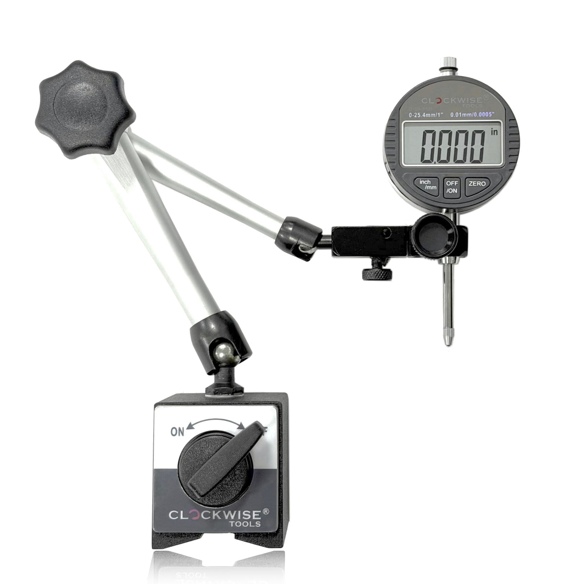 Clockwise Tools 디지털 인디케이터 베이스 0-1인치 0.0005인치 7번 사진