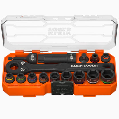 KLEIN TOOLS KNECT 임팩트 패스스루 소켓 세트 32피스 MODbox 케이스 1번 사진