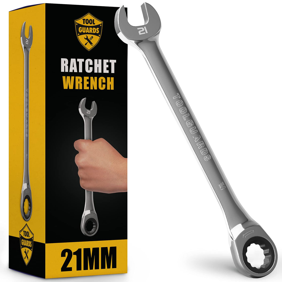 TOOLGUARDS 슬림 프로파일 라쳇 렌치 크롬 바나듐강 자동차 수리 배관용 14번 사진