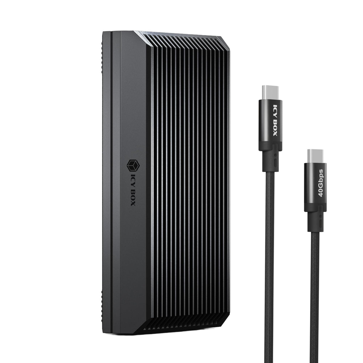 ICY BOX M.2 NVMe SSD 외장케이스 40Gbps 2280/2260/2242/2230 4/3/USB4/3.2/3.1 1번 사진