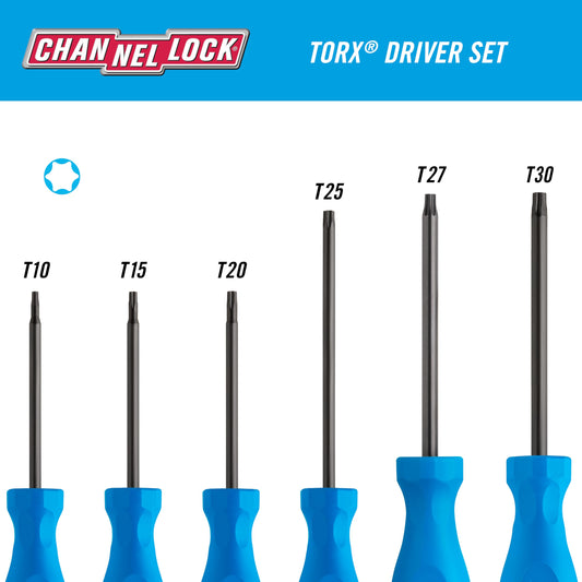 Channellock 토크스 스크루드라이버 세트 TS-6H 6피스 자석 팁 2번 사진