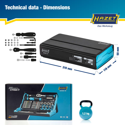 Hazet 2200SC-3 SmartCase 소켓 비트 세트 96종 접이식 다용도 4번 사진