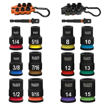 KLEIN TOOLS Grab-And-Go 임팩트 소켓 세트 SAE 및 Metric 1번 사진