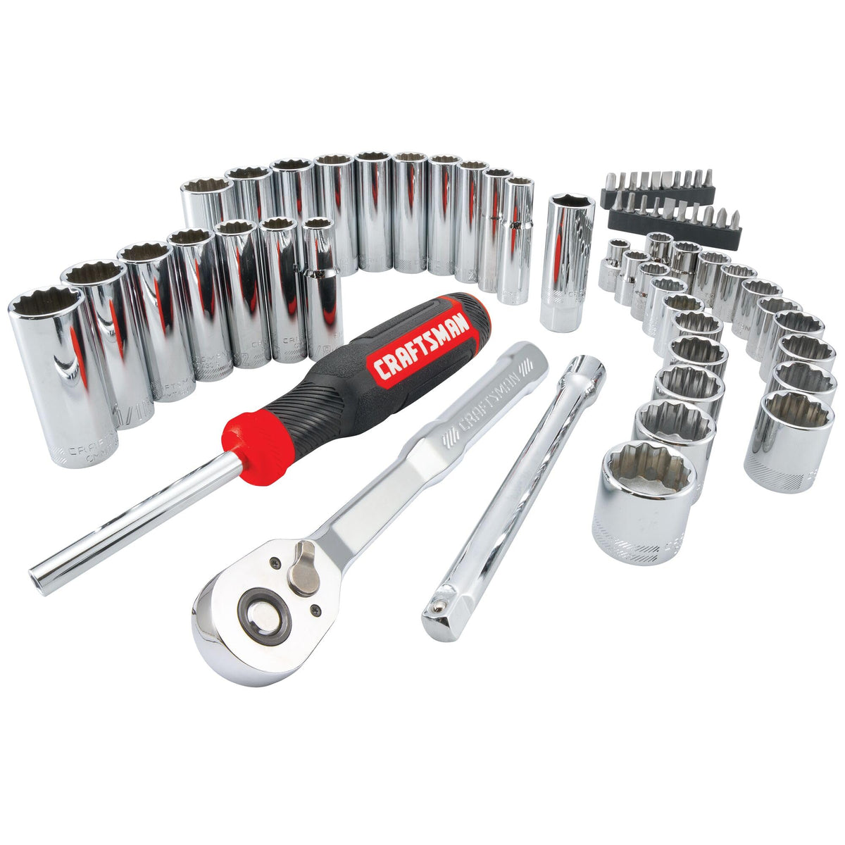 CRAFTSMAN 메카닉스 툴 세트 3/8인치 드라이브 72T 라쳇 소켓 세트 5번 사진