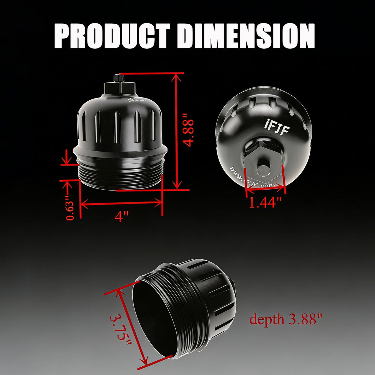 iFJF 134001 연료 필터 하우징 캡 Duramax 6.6L L5P 3번 사진