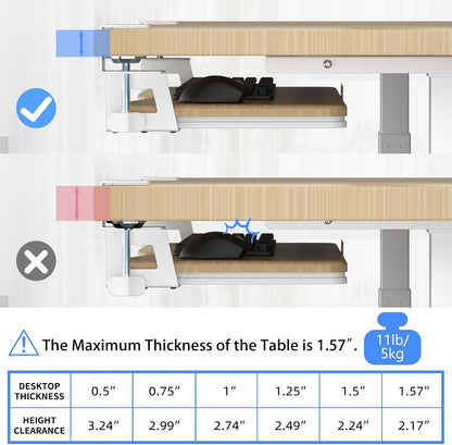 suptek C Clamp 키보드 트레이 DSF1LQM 7번 사진