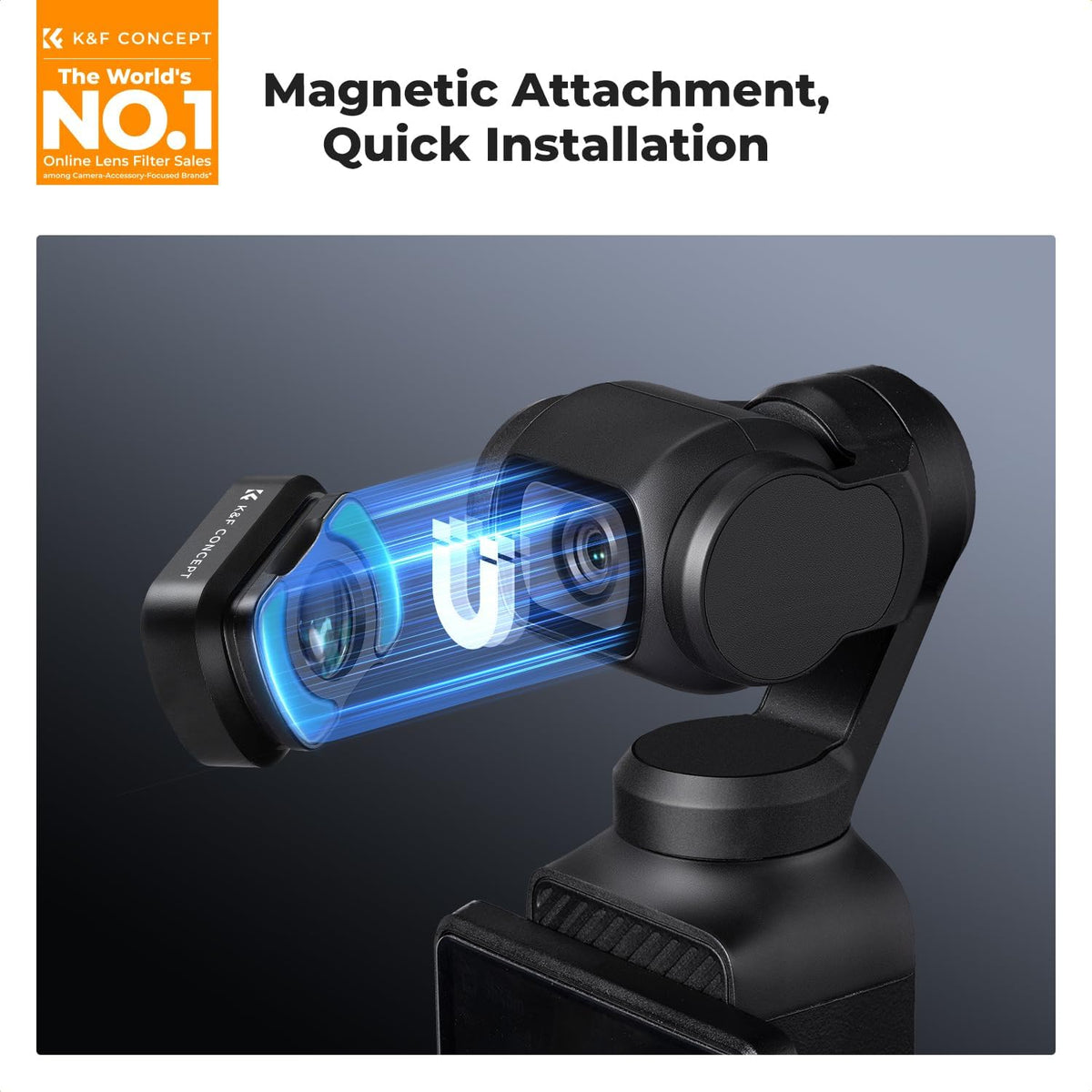 K&F CONCEPT DJI Osmo Pocket 4/3 와이드 애너모픽 매크로 ND 필터 키트 2번 사진