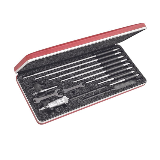 Starrett 솔리드 로드 인사이드 마이크로미터 세트 50-300mm 10-Pack 124MBZ 1번 사진