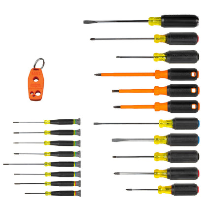 Klein Tools 스크루드라이버 세트 9피스·20피스 십자·일자·토크스 색상 구분 손잡이 자석 포함 8번 사진