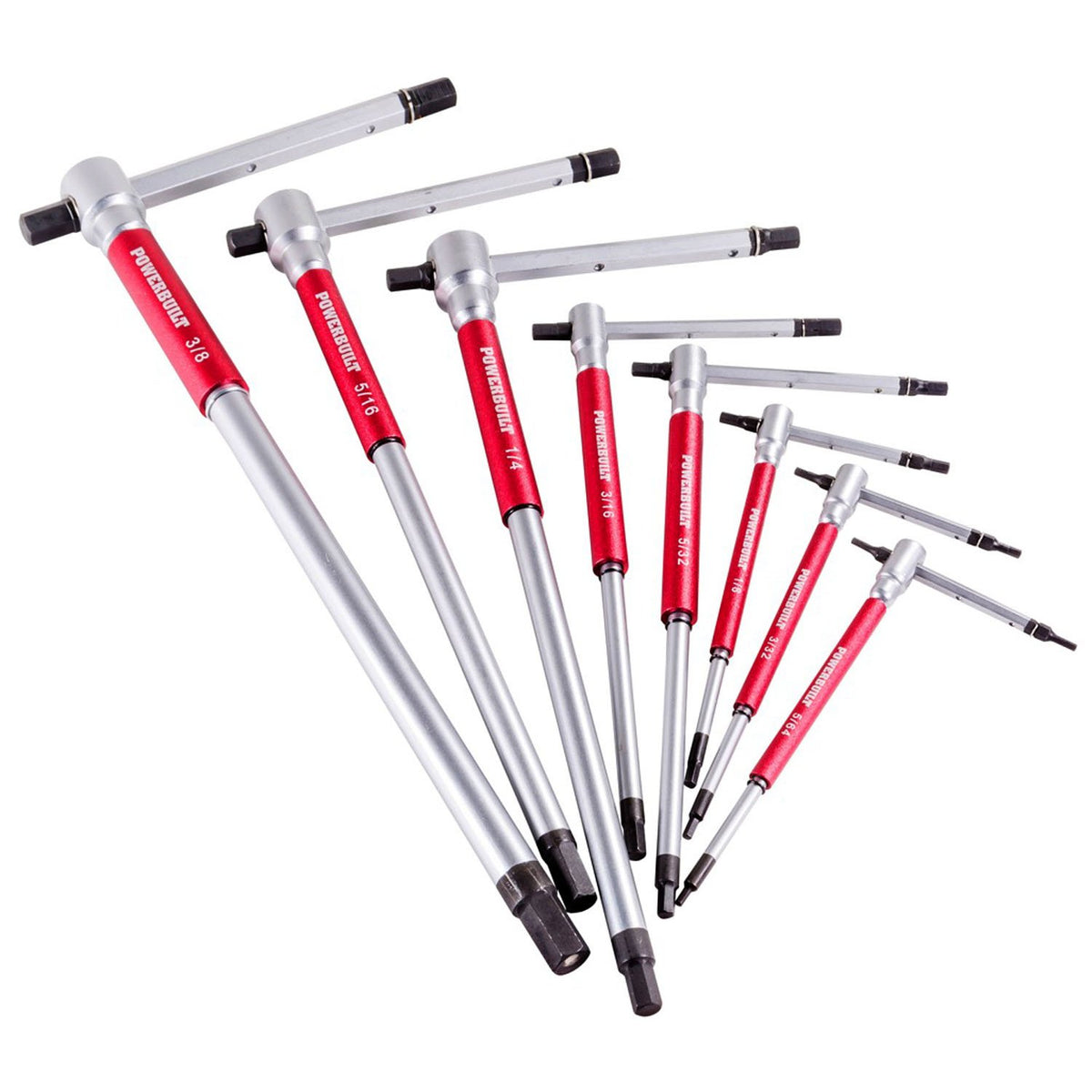 Powerbuilt T-Handle 육각 렌치 세트 2 2.5 3 4 5 6 8 10mm 11인치 7번 사진