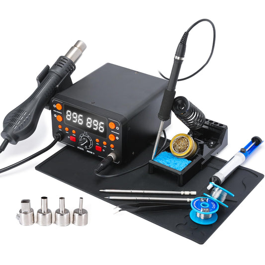 EZTOOLS T12 핫에어 솔더링 스테이션 902D IV 2-IN-1 1번 사진