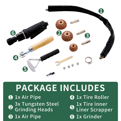 FAITIO Low Speed Air Tire Buffer 텅스텐 스틸 42 mm 55 mm 그라인더 헤드 포함 6번 사진