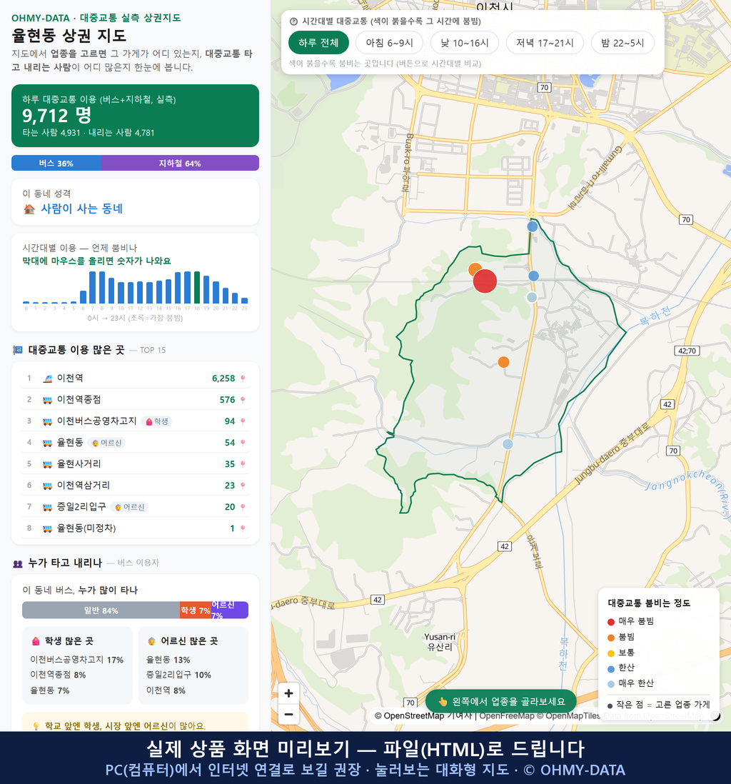 인터랙티브 지도 미리보기(실제 상품은 클릭형 HTML)
