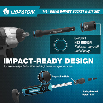 LIBRATON 임팩트 소켓 세트 SAE & Metric 5번 사진