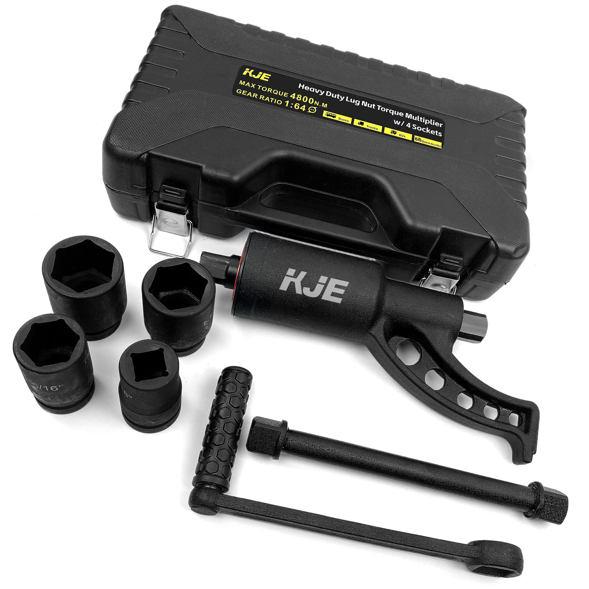 KJE 토크 멀티플라이어 렌치 세트 1-Inch Drive 중형트럭 버스용 4800NM 12종 1번 사진