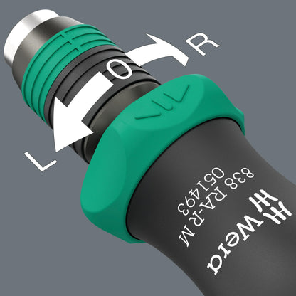 Wera 크라프트폼 콤팩트 838 RA-R M 세트 1 라쳇 비트 드라이버 15피스 5번 사진