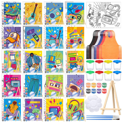 Sherr 프리드로잉 캔버스 페인팅 키트 140pcs 20세트