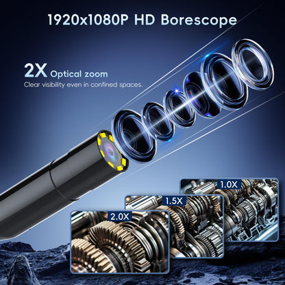 Yamokizy 산업 내시경 카메라 1080P HD 50FT IP67 8.5mm 4.3인치 반강성 케이블 3번 사진
