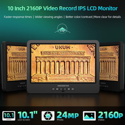 Andonstar AD249S-M 3렌즈 2160P 10.1인치 HDMI 디지털 현미경 2000x 3번 사진