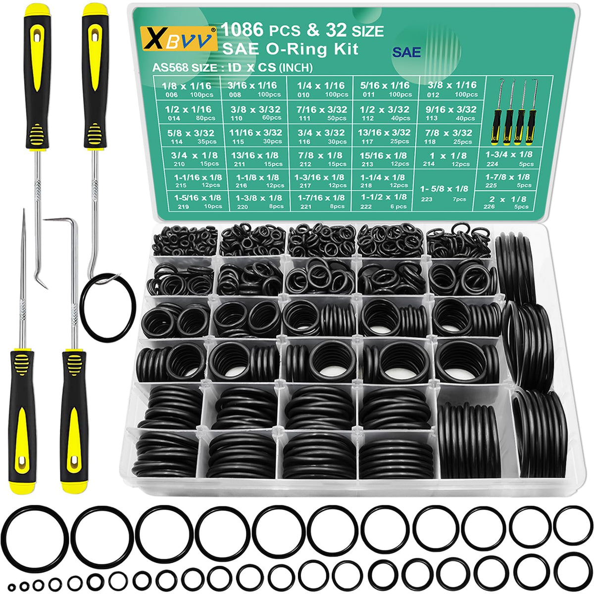 XBVV 미터법 O링 407피스 세트 75A 16번 사진