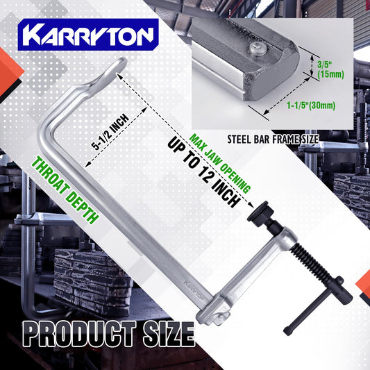 KARRYTON 헤비 듀티 F 클램프 2900LB 5-1/2" 2번 사진