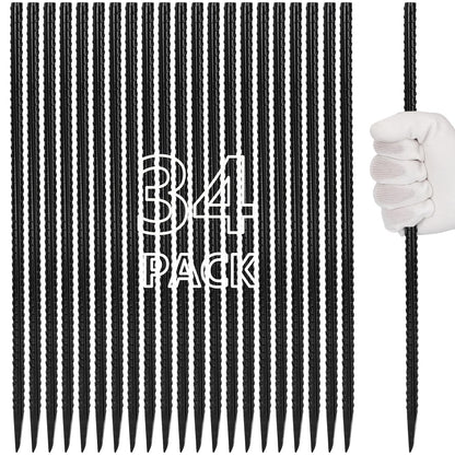 Besitu 그라운드 철근 말뚝 48인치 16개입 텐트 고정 지주 19번 사진