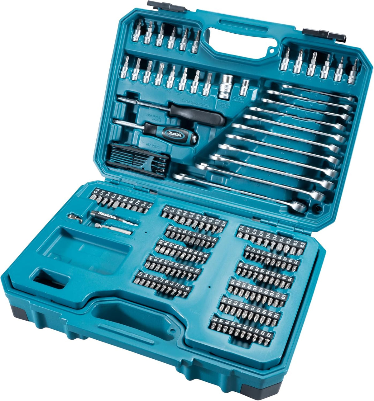 Makita E-10883 221pcs 유지보수 세트 라쳇핸들 소켓 렌치 스크루드라이버 비트 1번 사진