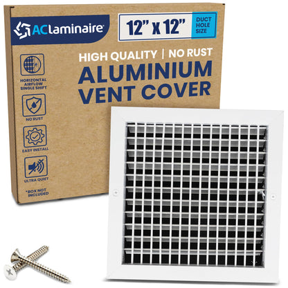 ACLAMINAIRE 알루미늄 싱글 디플렉션 조절식 에어 서플라이 레지스터 덕트 홀 장식 환기구 커버