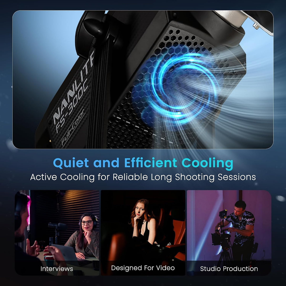 NANLITE FS-300C 300W RGB 스튜디오 스포트라이트 6번 사진