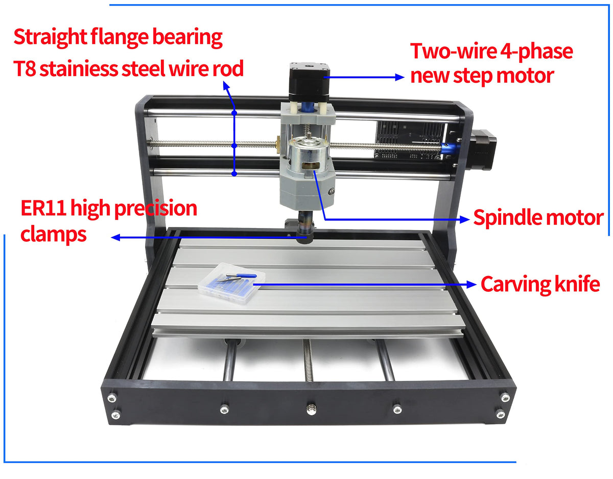 RATTMMOTOR CNC 라우터 조각기 3018 PRO 3축 GRBL DIY 키트 5번 사진