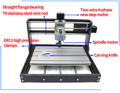 RATTMMOTOR CNC 라우터 조각기 3018 PRO 3축 GRBL DIY 키트 5번 사진