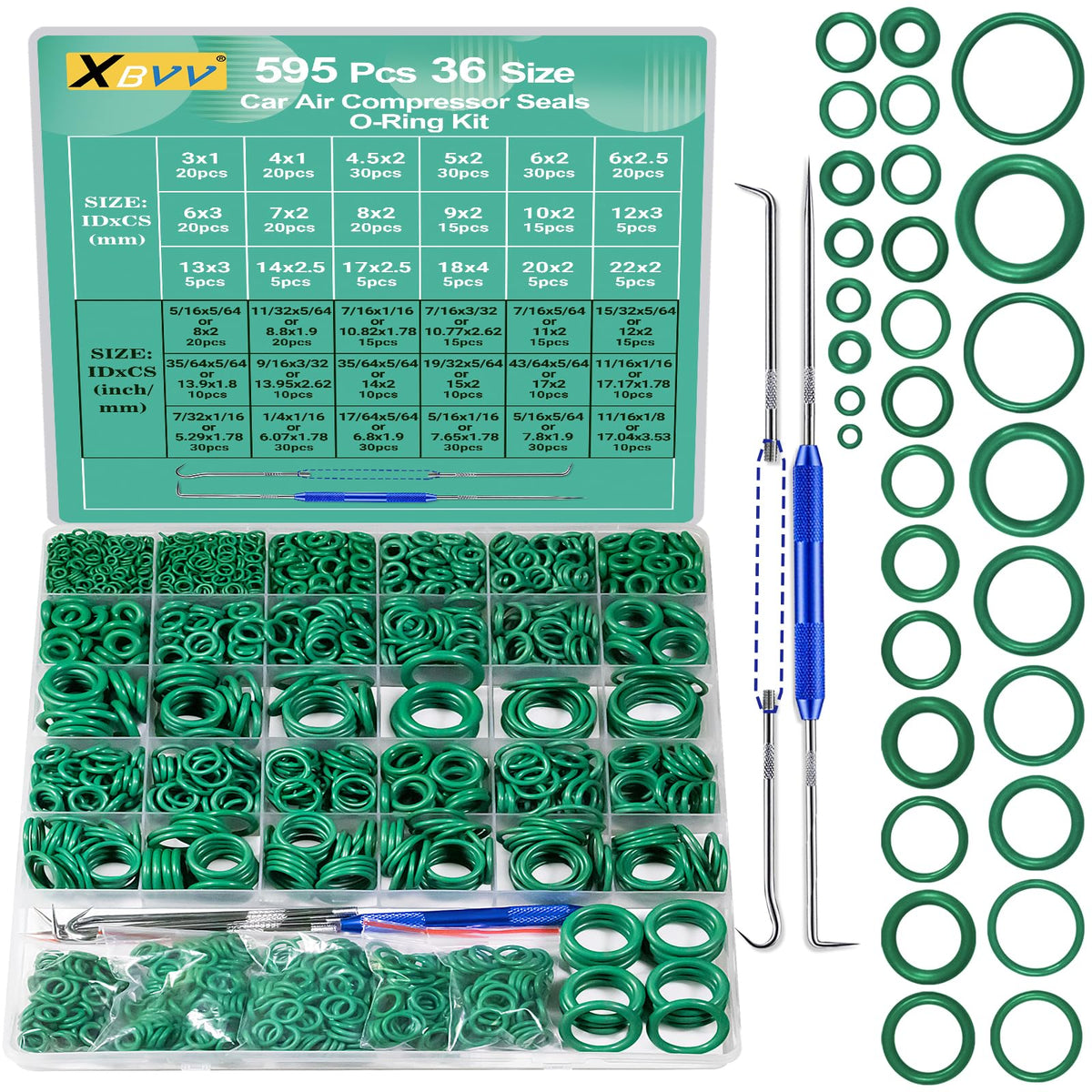 XBVV 미터법 O링 407피스 세트 75A 14번 사진