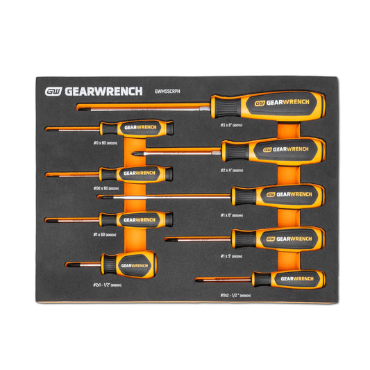 GEARWRENCH 십자 드라이버 세트 9피스 GWMSSCRPH 1번 사진