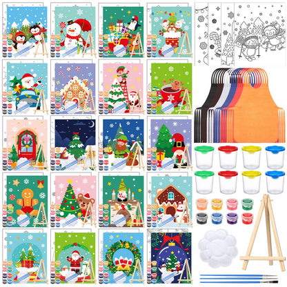 Sherr 프리드로잉 캔버스 페인팅 키트 140pcs 20세트