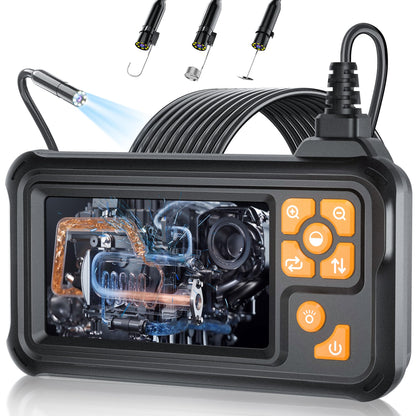 Yamokizy 산업 내시경 카메라 1080P HD 50FT IP67 8.5mm 4.3인치 반강성 케이블 1번 사진