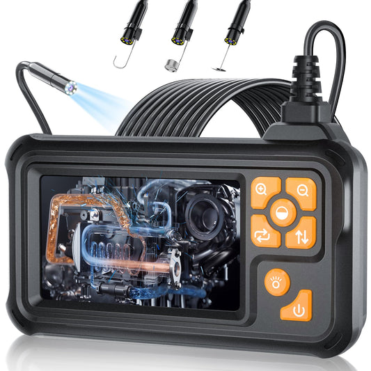 Yamokizy 산업 내시경 카메라 1080P HD 50FT IP67 8.5mm 4.3인치 반강성 케이블 1번 사진