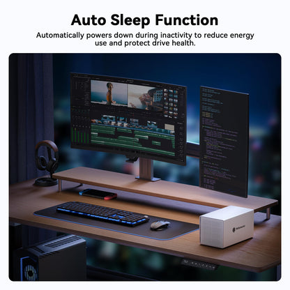 Yottamaster 5베이 USB C 알루미늄 RAID 하드 드라이브 인클로저 PS400 500C3 6번 사진