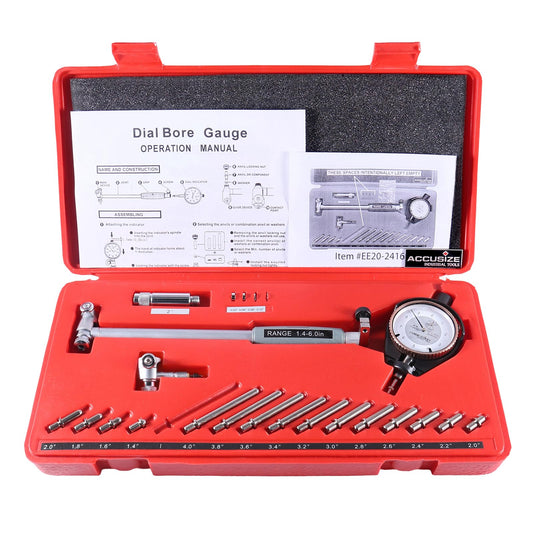 Accusize Industrial Tools 다이얼 보어 게이지 세트 1.4-6인치 1번 사진