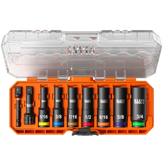 KLEIN TOOLS 딥웰 임팩트 소켓 세트 3/8인치 SAE 9종 KNECT 1번 사진