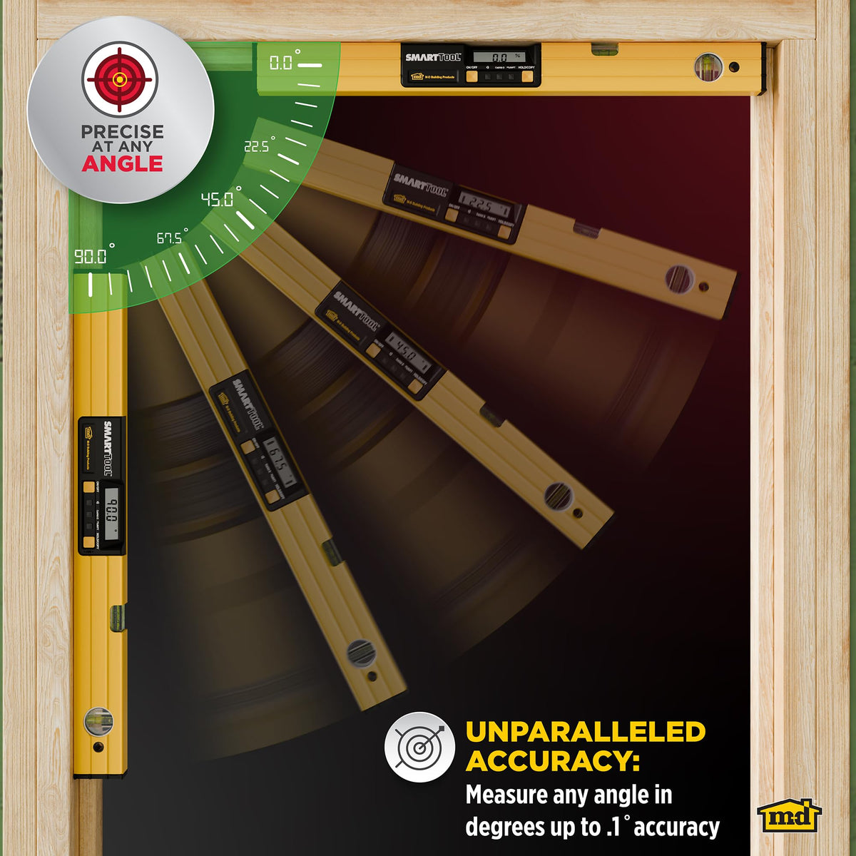 M-D Building Products SMARTTOOL 24인치 디지털 수평계 알루미늄 프레임 3번 사진