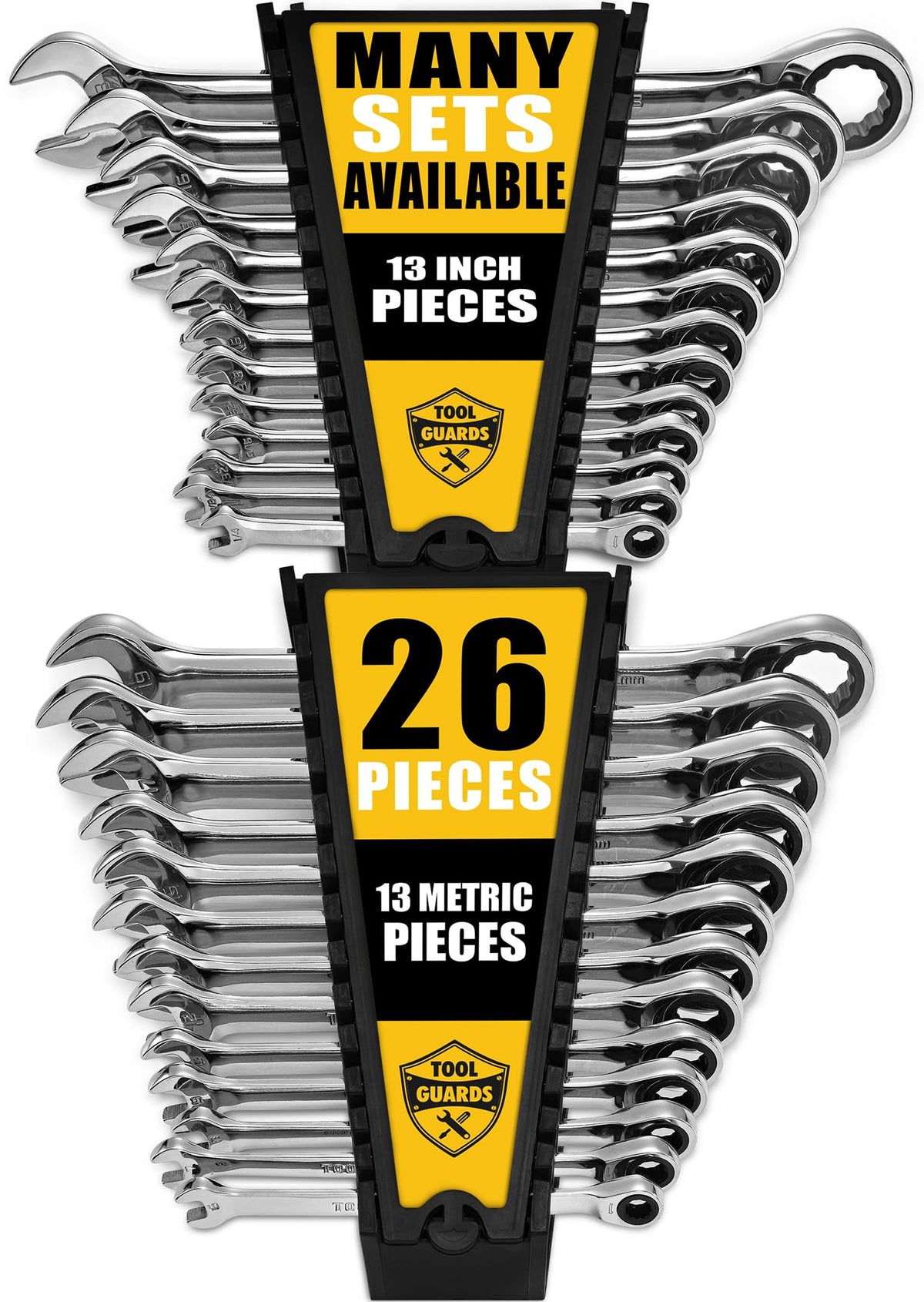 TOOLGUARDS 슬림 프로파일 라쳇 렌치 크롬 바나듐강 자동차 수리 배관용 15번 사진