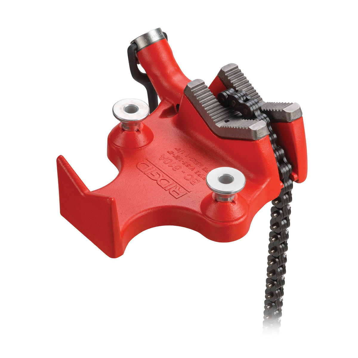 RIDGID 40215 BC810 탑 스크루 벤치 체인 바이스 1/2인치~8인치 파이프 고정용 4번 사진