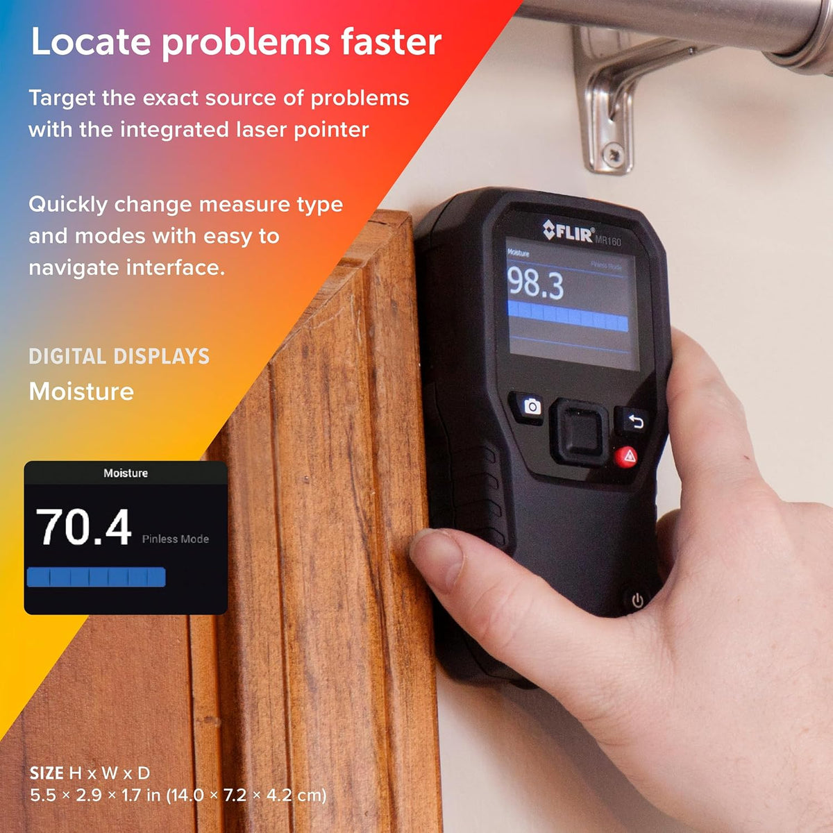 FLIR 수분계 MR160 적외선 열화상 수분 측정기 80x60 6번 사진